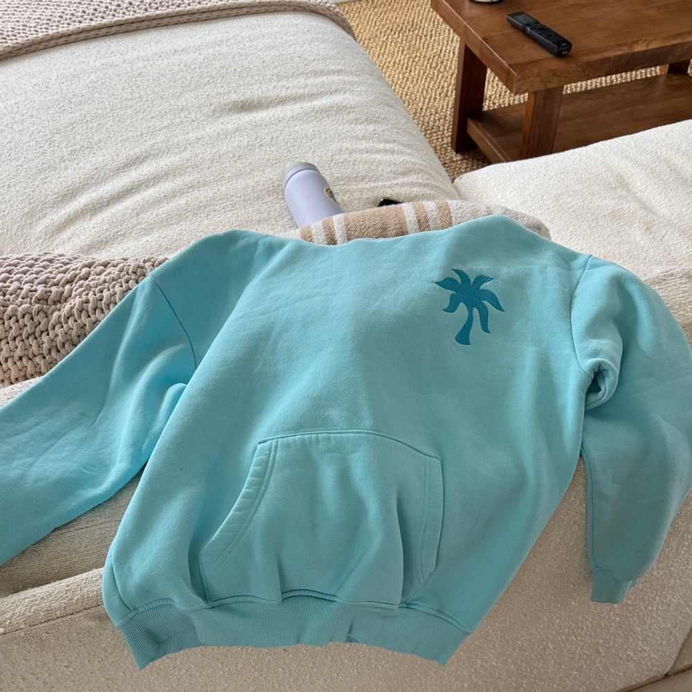 Blue Palm Tree Sweatshirt